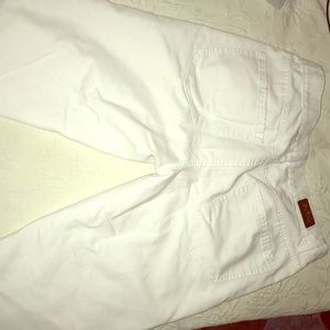 Mk mens slim white jeans